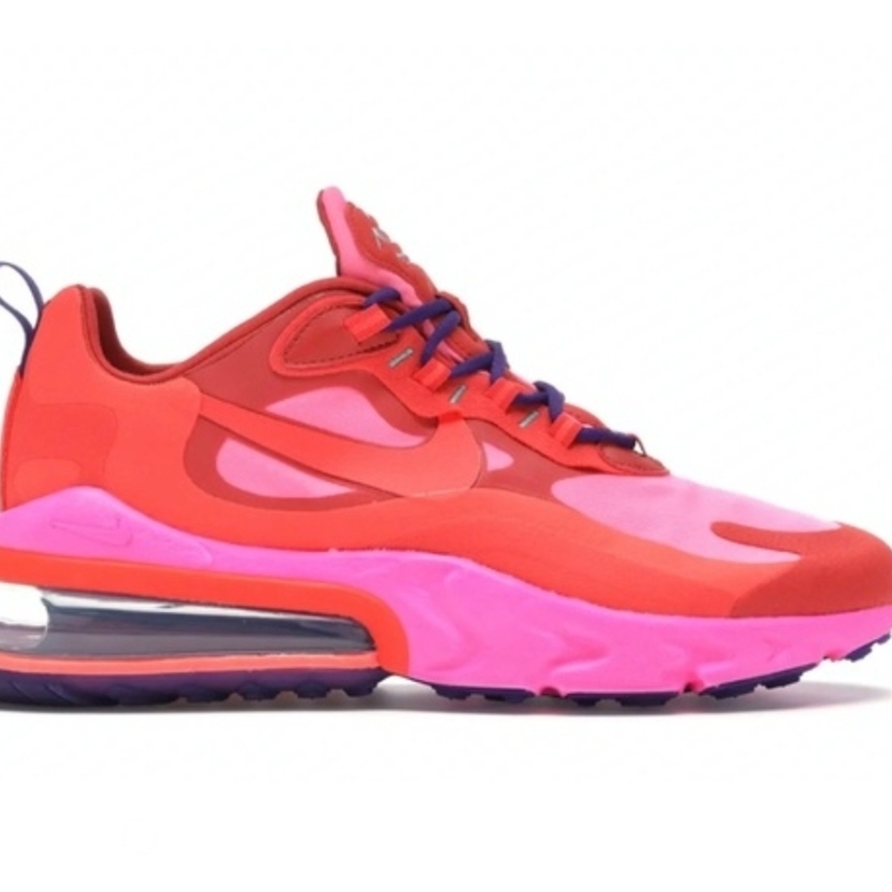 Nike Air Max 270 React Streetwear/Lifestyle Athletic Shoes Size 7 Women - Picture 2 of 15